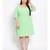 plain Green Polyester   Dress