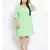 plain Green Polyester   Dress