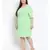 plain Green Polyester   Dress