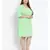 plain Green Polyester   Dress