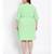 plain Green Polyester   Dress
