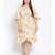printed Yellow Polyester   Dress