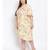 printed Yellow Polyester   Dress