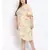 printed Yellow Polyester   Dress