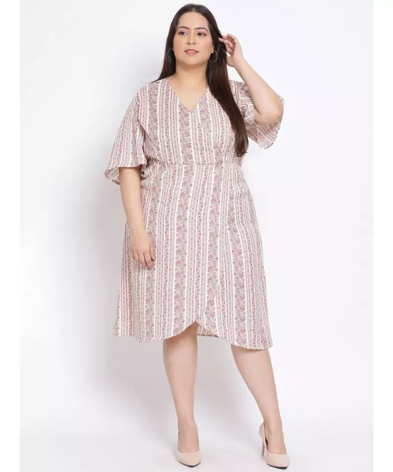 printed Multicolor Polyester   Dress