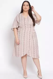 printed Multicolor Polyester   Dress