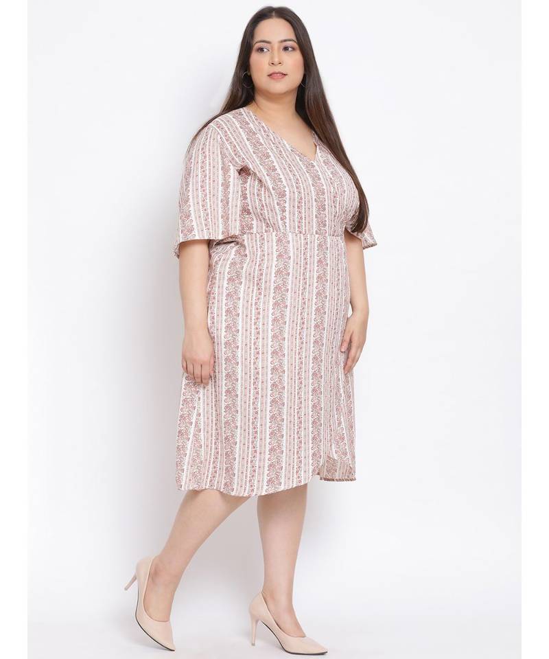 printed Multicolor Polyester   Dress