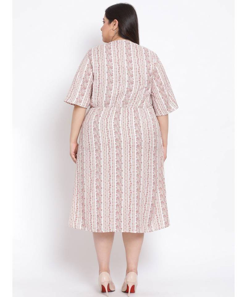 printed Multicolor Polyester   Dress