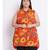 printed Orange Viscose   Shirt