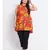printed Orange Viscose   Shirt