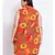 printed Orange Viscose   Shirt
