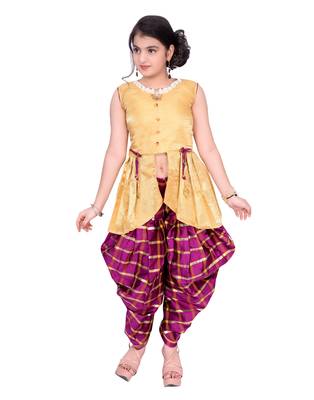 Kbkidswear Deginer Top With Dhopti Pant  1