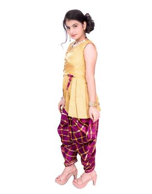 Kbkidswear Deginer Top With Dhopti Pant  2
