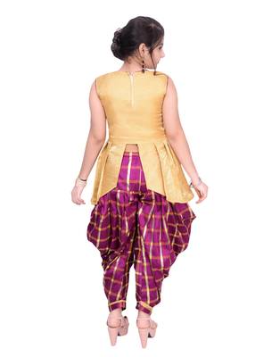 Kbkidswear Deginer Top With Dhopti Pant  4