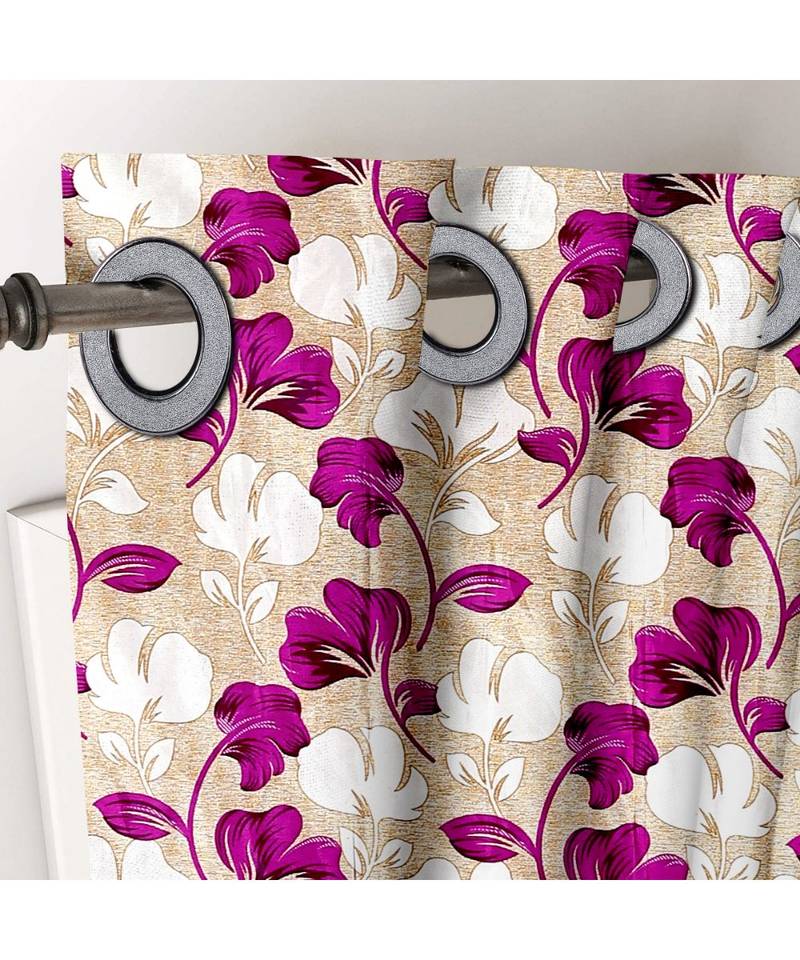 Multicolor Printed Polyester Window Curtain