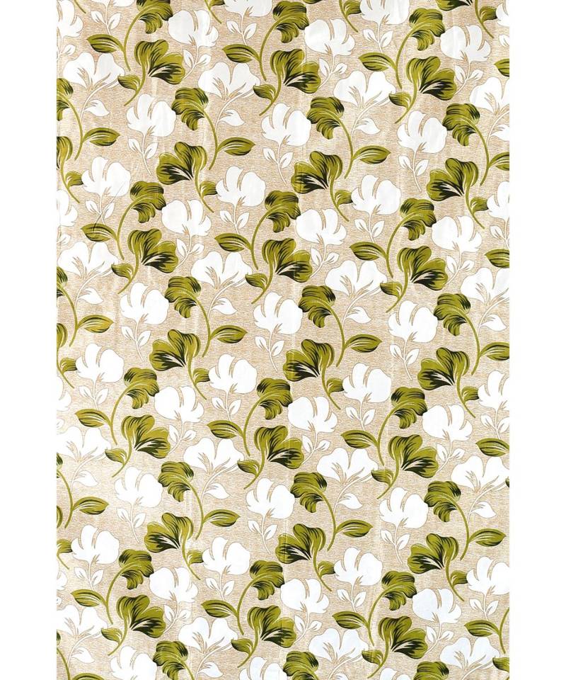 Green Printed Polyester Window Curtain