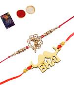 Elegant  Bhaiya Rakhi " BHAI" Designe With  Designer Look"BAL GOPAL"Rakhi