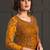 yellow super net jacket abaya style Suit