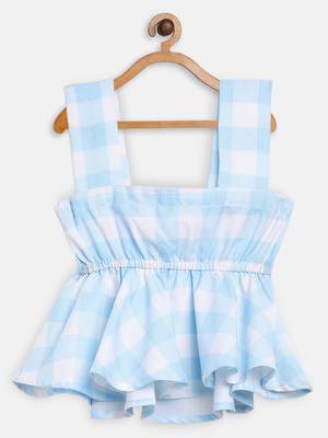 Multicolor printed crepe kids top bottom set 2