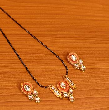 Orange mangalsutra 1