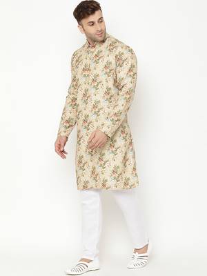 multicolor cotton Printed   men kurta 2