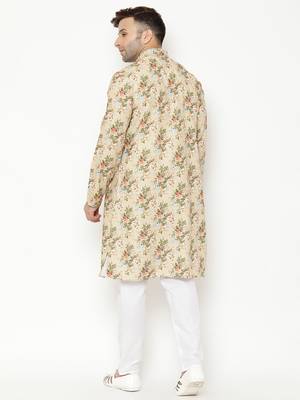 multicolor cotton Printed   men kurta 4