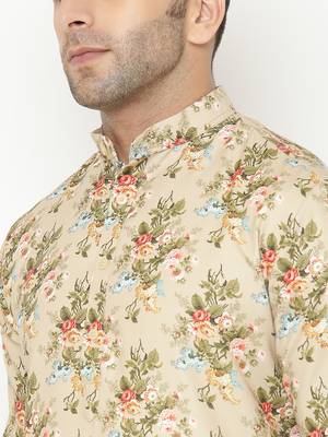 multicolor cotton Printed   men kurta 6