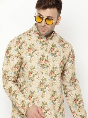 multicolor cotton Printed   men kurta 7