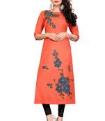 Block Print A-line Kurti