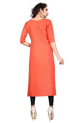 Block Print A-line Kurti 2