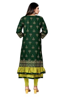 Women's Rayon Printed Readymade Kurti 2