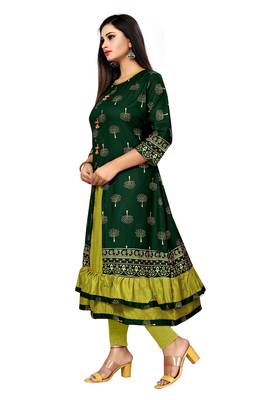 Women's Rayon Printed Readymade Kurti 3
