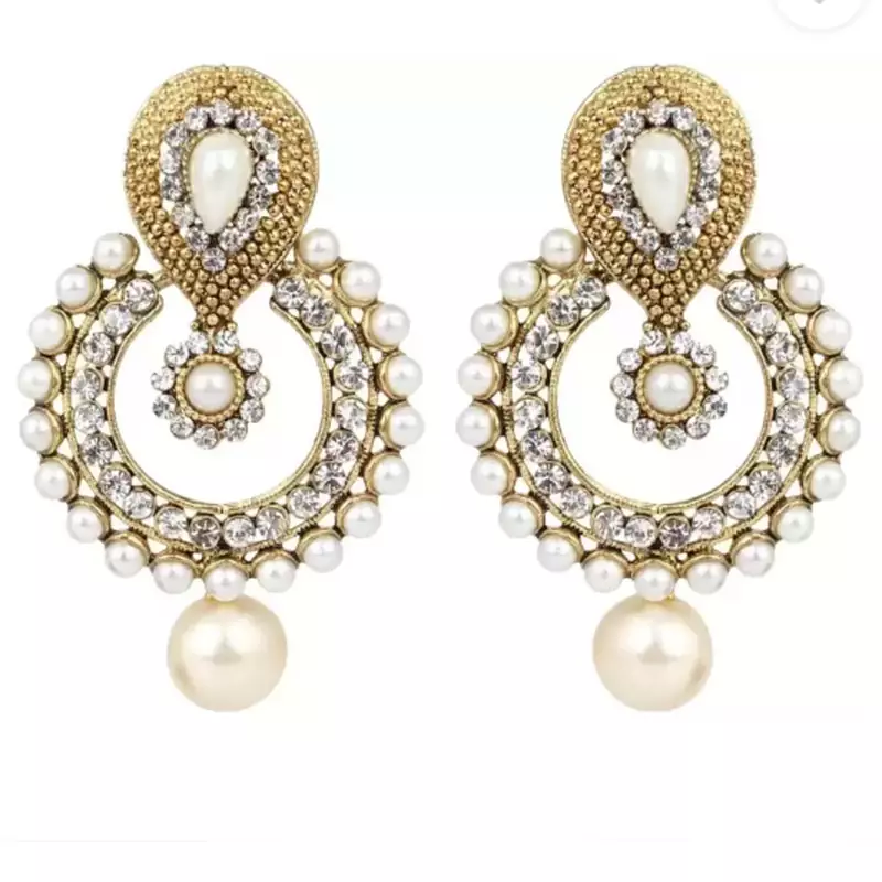 Steorra jewels Green Hanging Earings for Women and Girls