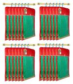 Maroon Hanging Saree Cover Wardrobe Cloth organizer for Storage Rack Garment Storage Bags Pack of 24