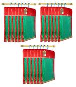 Maroon Hanging Saree Cover Wardrobe Cloth organizer for Storage Rack Garment Storage Bags Pack of 18