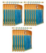 Golden Hanging Saree Cover Wardrobe Cloth organizer for Storage Rack Garment Storage Bags Pack of 18