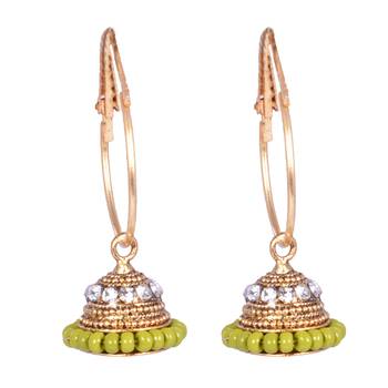Steorra Jewels set of 6 combo Multicolor Kundan Jhumki Style Earring for women and gilrs 3