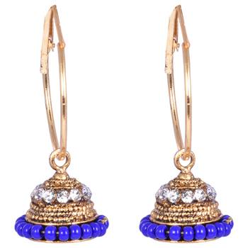 Steorra Jewels set of 6 combo Multicolor Kundan Jhumki Style Earring for women and gilrs 4