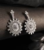 Silver cubic zirconia earrings