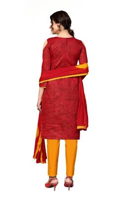 Maroon embroidered cotton salwar 2