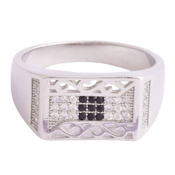 Milestone Square Men Ring-FRL172 1
