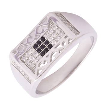Milestone Square Men Ring-FRL172 2