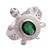 Green Stone Turtle Unisex Ring-FRL177
