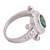 Green Stone Turtle Unisex Ring-FRL177