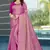 Pink brasso art silk saree with blouse