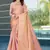 Peach brasso art silk saree with blouse