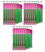 atorakushon Satin Purple Hanging Saree Cover Wardrobe Cloth organizer for Storage Rack Garment Storage Bags Pack of 18