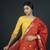 Red Banarasi Pure Chanderi Silk Jaamdani Dupatta
