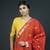 Red Banarasi Pure Chanderi Silk Jaamdani Dupatta