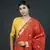 Red Banarasi Pure Chanderi Silk Jaamdani Dupatta